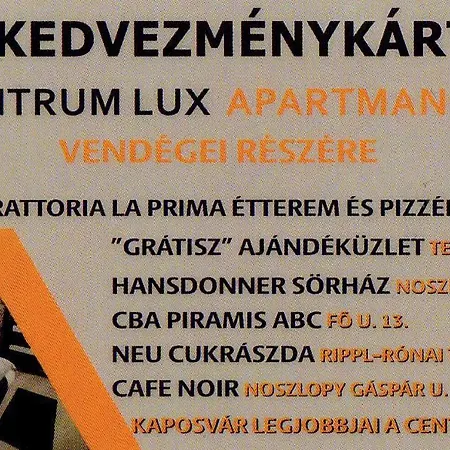 Centrum Lux 2 Apartmanok Kaposvár Exteriér fotografie